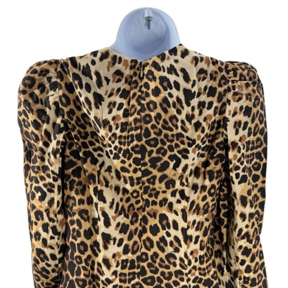 Tuckernuck x India Hicks NEW Leopard Domino Long Sleeve Party Mini Dress XXS - Picture 10 of 13